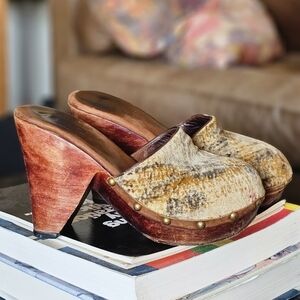 Calleen Cordero Wooden Bohemiam Clogs